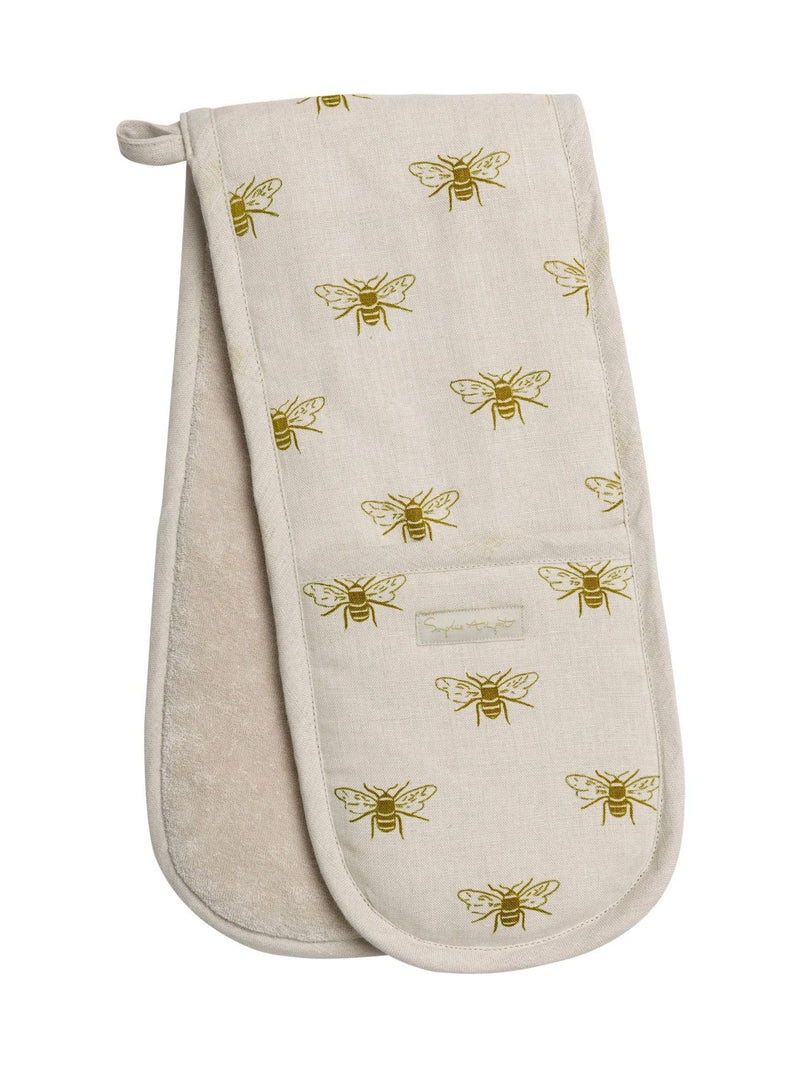 Sophie Allport Bee print oven glove 84x18cm British brand