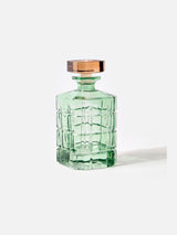 Oliver Bonas Green Jewel Glass Decanter