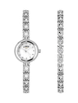 Limit Silver 22mm Round Analog Watch and Bracelet Set