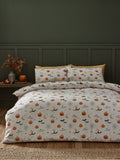Catherine Lansfield Natural Halloween Highland Cow Reversible Duvet Cover Set
