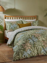 Duvet Day Palm Green Kentia Printed Soft Touch Duvet Cover Set