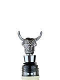 Selbrae House Silver Highland Cow Bottle Opener and Stoppper Duo