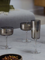 LSA International Grey Lunar Champagne Flutes Set of 2 210ml