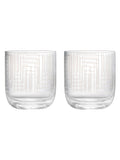 Anton Studio Designs Set of 2 Clear Maze DOF Tumblers