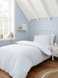 Bianca Blue Mini Star & Stripes cotton duvet set - British product