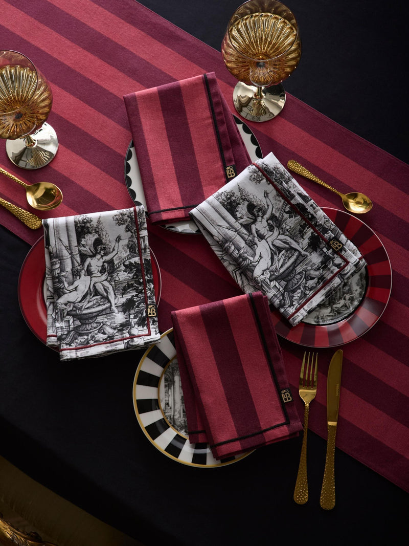 Laurence Llewelyn-Bowen Red Festivo Cotton Napkins