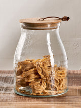 Nkuku Clear Shaan Food Storage Jar - 25.5cm Height