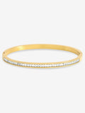 Jon Richard Gold Plated Waterproof Crystal Row Bangle