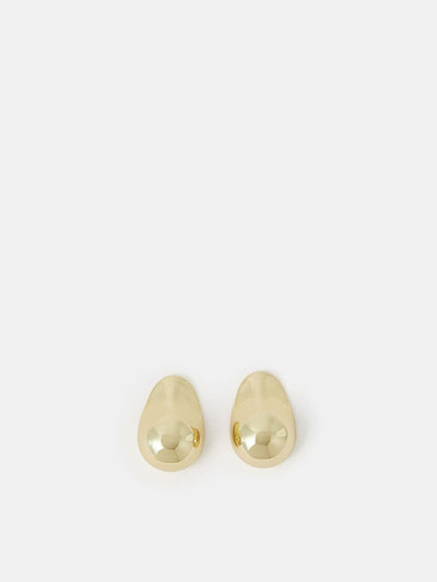 Accessorize Gold Tone Molten Curve Drop Earrings