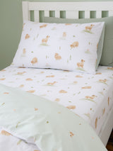 Bianca White Mini Moo Cow Cotton Fitted Sheet