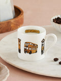 Victoria Eggs Set of 2 Gold and Black City of London Espresso Cups