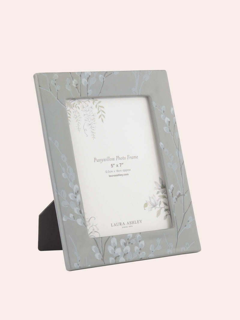Laura Ashley Grey Pussy Willow photo frame 5x7, UK version
