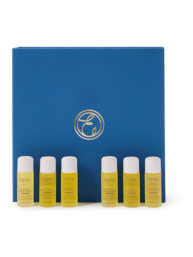 ESPA Signature Blends Collection bath and body oil gift set with six 15ml oils - British product