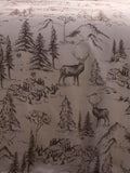 Dreams & Drapes Natural Alpine Stag duvet cover set - British product
