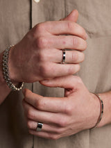 Orelia & Joe Silver Tone Stacking Ring Set
