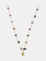 Accessorize 14ct Gold Semi-Precious Nugget Station Necklace