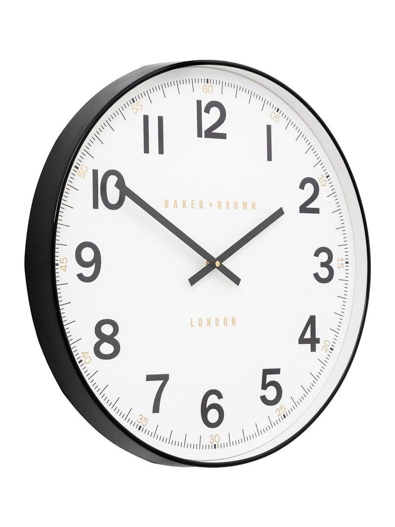 Gallery Home Black Whitmore wall clock 50cm, UK version