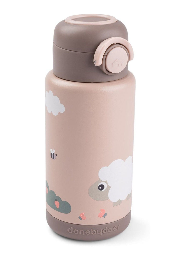Done by Deer Pink Tiny Farm insulated bottle 340ml - British product
