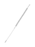 Karen Millen Mosaic Bracelet Silver Tone 23.5cm, UK version
