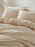 Martex Cream Almond Touch of Linen Duvet Cover Set