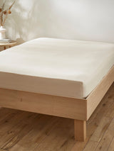 Martex Creamy Almond Touch of Linen Fitted Bed Sheet