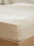 Martex Creamy Almond fitted bed sheet, imported from the UK