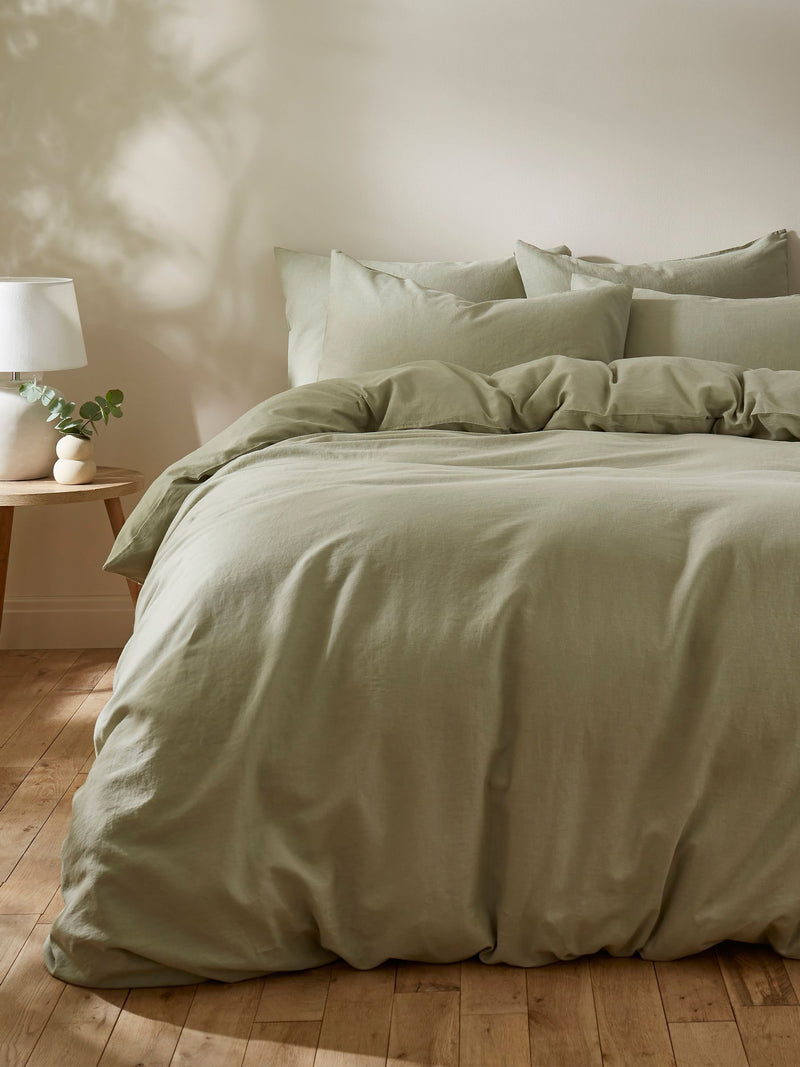 Martex Pistachio Green duvet cover set, imported from the UK