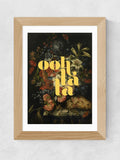 East End Prints Oak Ooh La La wall art - British product