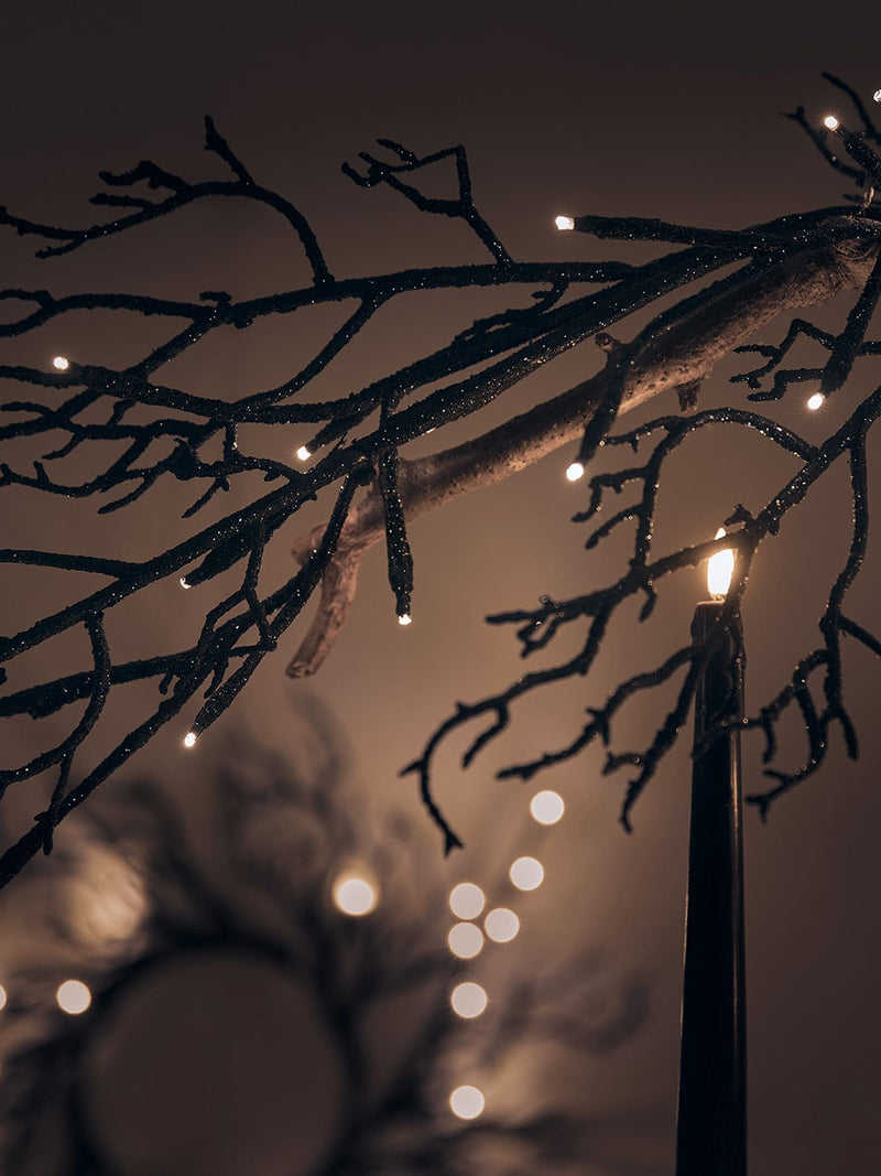 Lights4fun black twig Halloween garland 1.5m, UK version