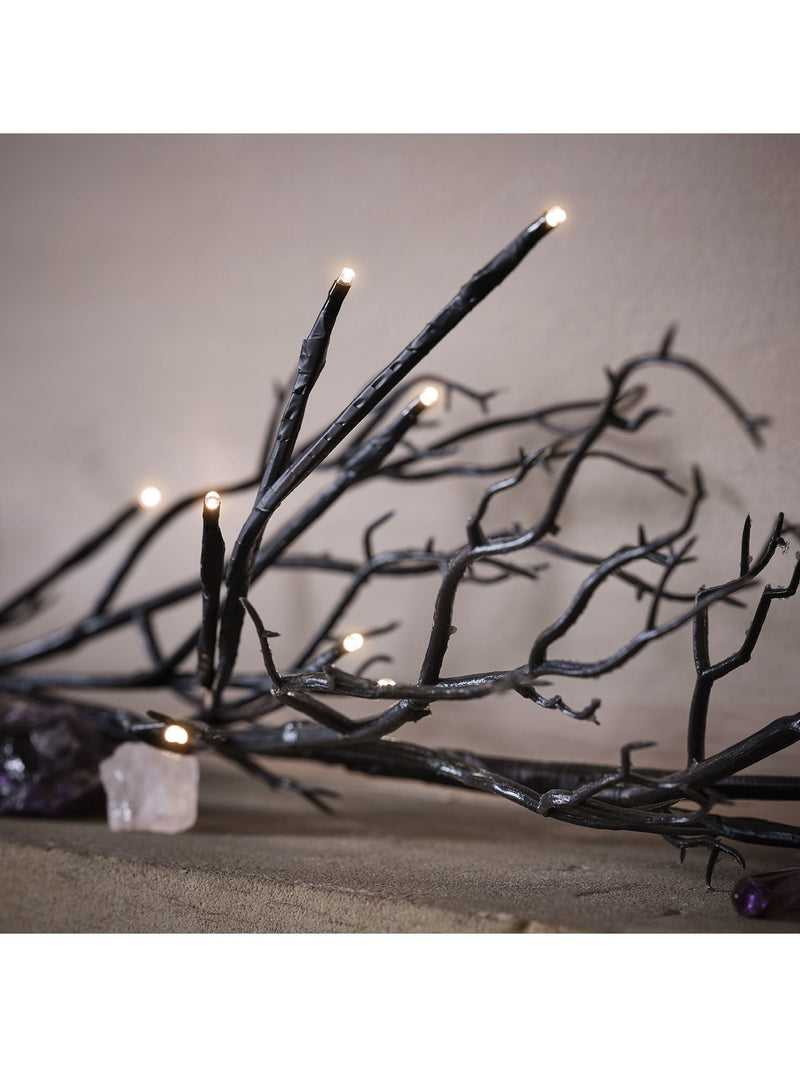 Lights4fun black twig Halloween garland 1.5m, UK version