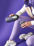 ION8 purple insulated flask and mug set, UK version