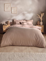 Silentnight Natural Cotton Rich T180 Washed Duvet Set
