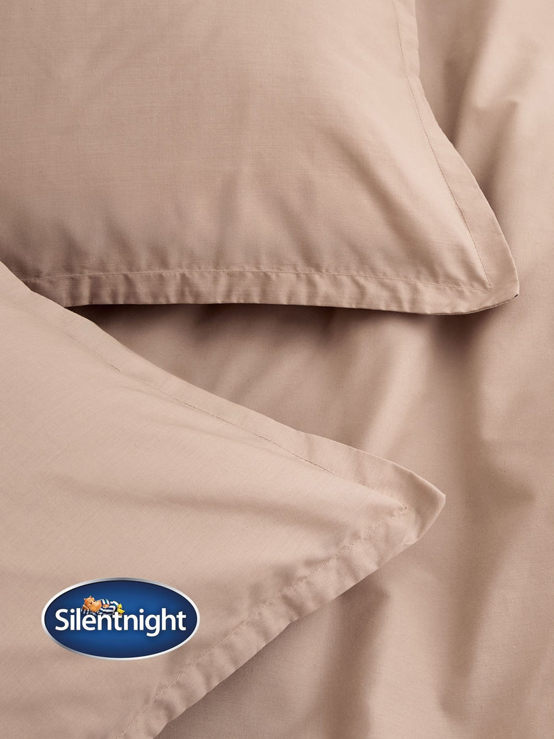 Silentnight Natural Cotton Rich T180 Washed Duvet Set (British brand)