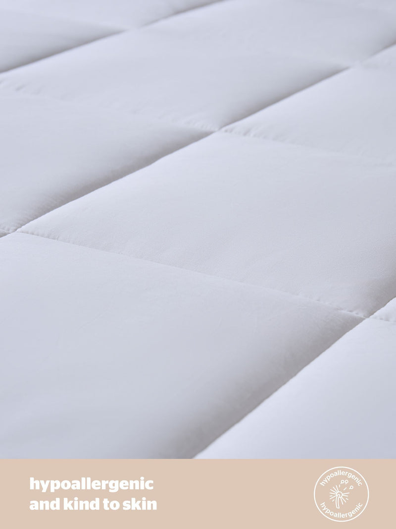 Silentnight white wool mattress topper (British brand)