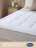 Silentnight white wool mattress topper (British brand)
