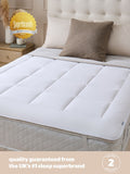 Silentnight white wool mattress topper (British brand)