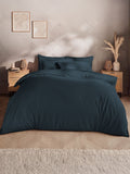 Silentnight Indigo Cotton Rich T180 Washed Duvet Set (British brand)