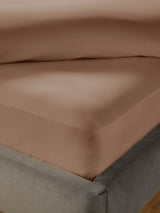 Silentnight Dusky Pink Pure Cotton 40cm Extra Deep Fitted Sheet