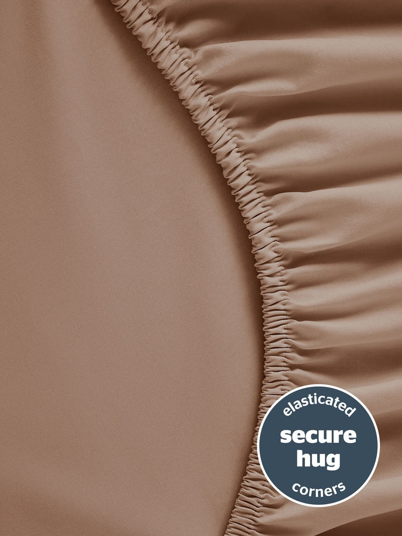 Silentnight Dusky Pink Fitted Sheet 40cm extra deep (British brand)