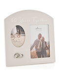 Widdop Grey Amore Arched 60th Anniversary Double Photo Frame (British brand)