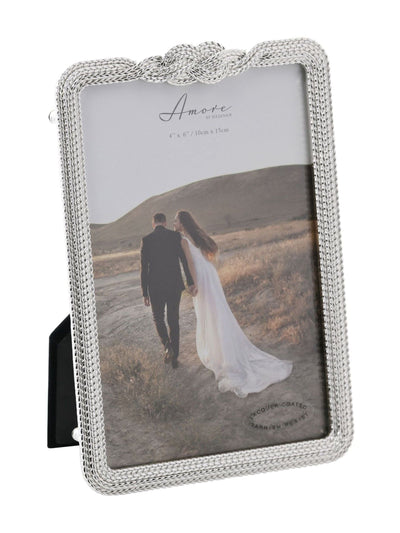 Widdop Silver Amore Infinity 3D Knot Photo Frame 4x6