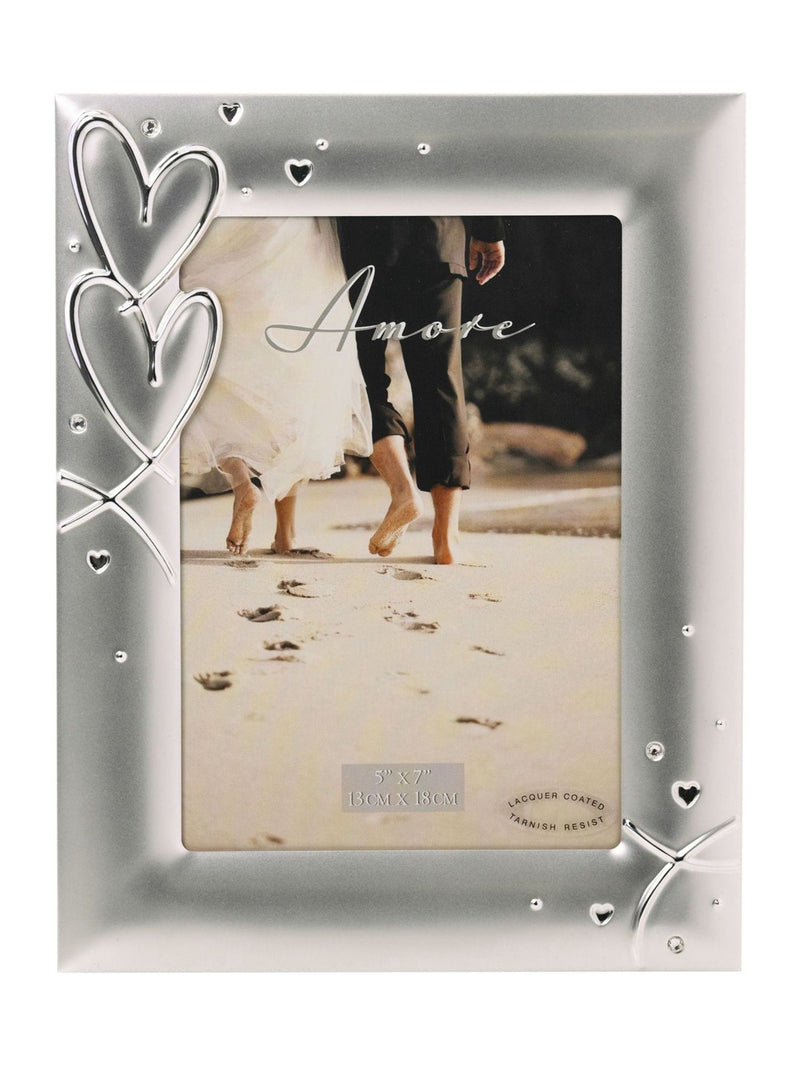 Amore by Juliana hearts crystals photo frame 5'x7' (British brand)