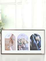 AMORE BY JULIANA® Silver Amore Triple Photo Frame with Arch Mounts