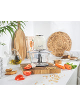 Salter Cream Retro Glass Chopper 1.5L