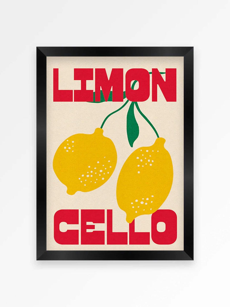 We Are Proper Good Yellow Limoncello art print (British brand)