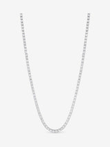 Jon Richard Silver Tone Cubic Zirconia Round Tennis Necklace Fashion Jewellery 406.4mm