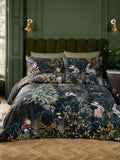 Paoletti Forest Green Sherwood Forest printed duvet cover set, imported from the UK