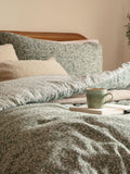 Yard Forest Perrie Leaf Muslin Duvet Cover and Pillowcase Set (British brand)