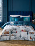 Paoletti midnight blue starlight duvet cover set, imported from the UK