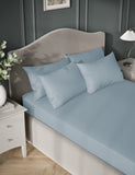 Egyptian cotton sateen deep fitted sheet 30cm deep - British product